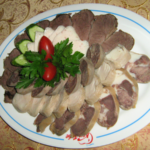 Холодная закуска из конины (казахская кухня)