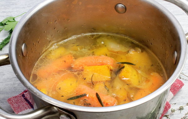 Суп-пюре из тыквы и моркови