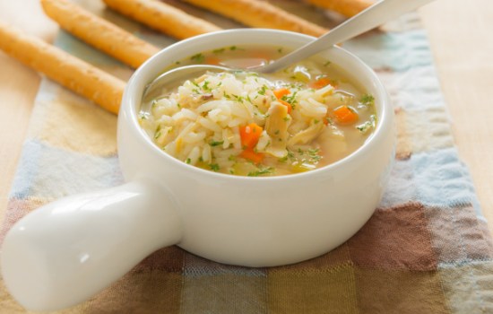 Овощной суп с рыбой для детей