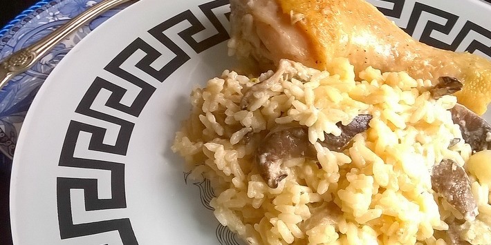 Курица со сметаной и рисом рецепт