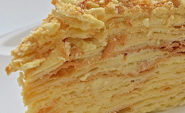 Торт Наполеон из готового слоеного теста рецепт