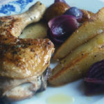 Курица с грушей и красным луком пошаговый фото рецепт