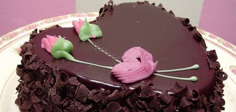 Кофейный торт на день св. Валентина
