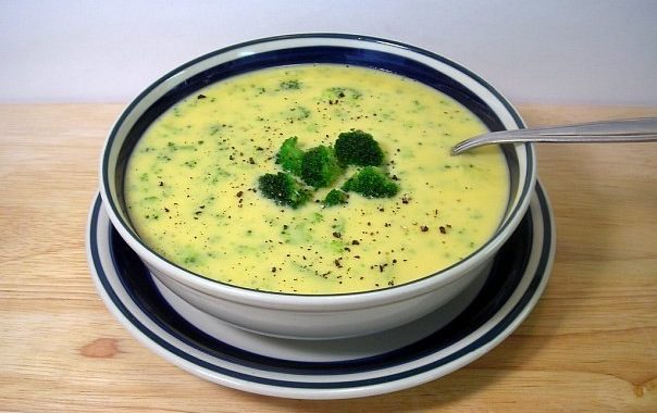 Сырный суп с брокколи и со сливками рецепт