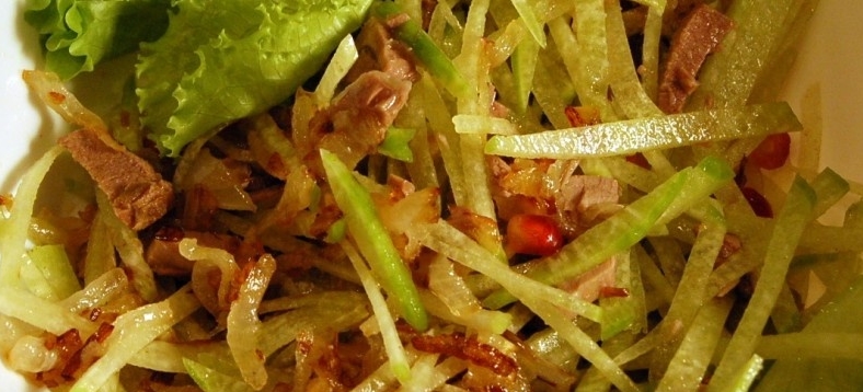 «Ташкентский» салат из Маргеланской редьки рецепт
