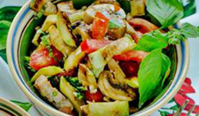 Салат из кабачков с грибами рецепт приготовления