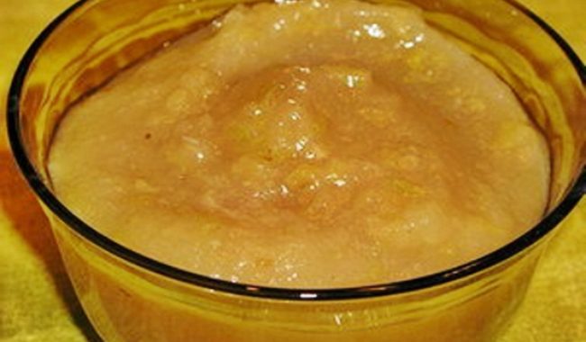 Яблочное пюре со сгущенкой «Нежность» рецепт