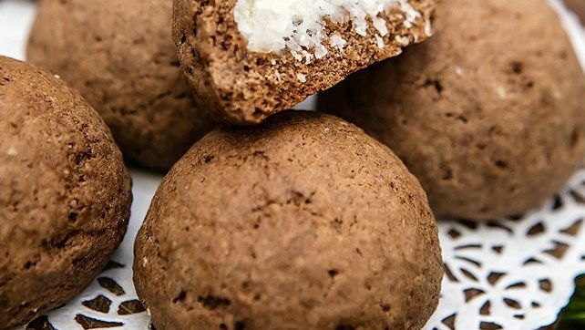 Шоколадные пирожные с кокосовой начинкой рецепт приготовления