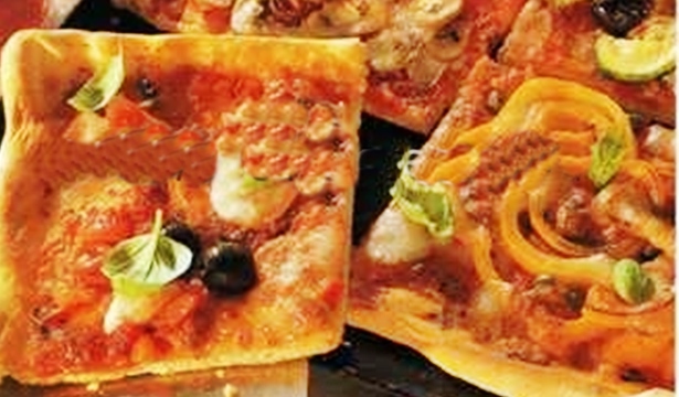 Красочная пицца с овощами рецепт приготовления