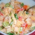 Овощной салат с курицей рецепт приготовления