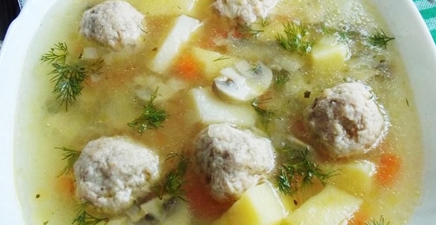 Суп из белых грибов с фрикадельками рецепт приготовления