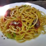Как приготовить спагетти с сардинами и кабачками рецепт