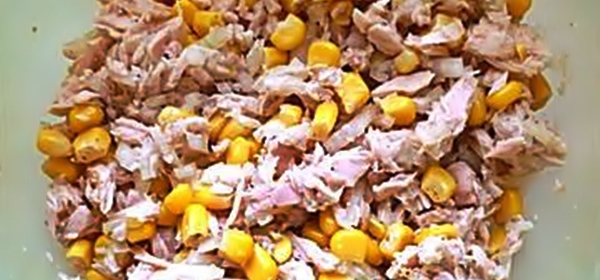 Салат с тунцом и кукурузой рецепт приготовления