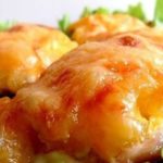 Курица запеченная с сыром в духовке рецепт