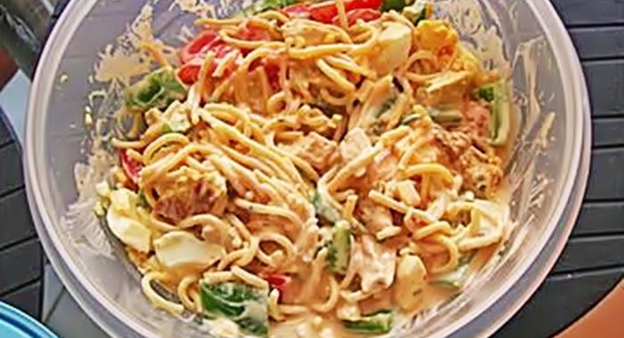 Спагетти салат рецепт приготовления