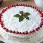 Нежный кокосовый торт «Рябина на снегу» рецепт