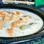 Сливочный рыбный суп с копченой ряпушкой