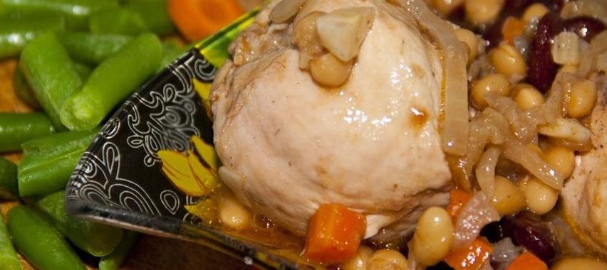Курица с белой фасолью — пошаговый рецепт с фото