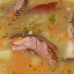 Гороховый суп с копченостями ребрышками - пошаговый рецепт