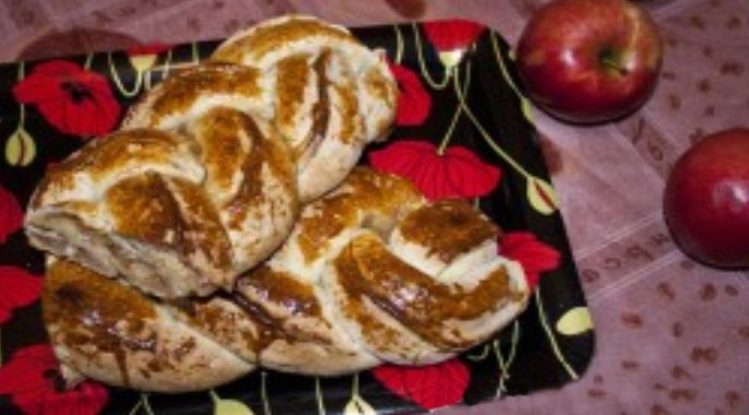 Яблочный пирог Коса – пошаговый рецепт