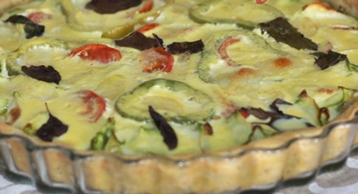Овощной пирог с моцареллой – пошаговый рецепт с фото