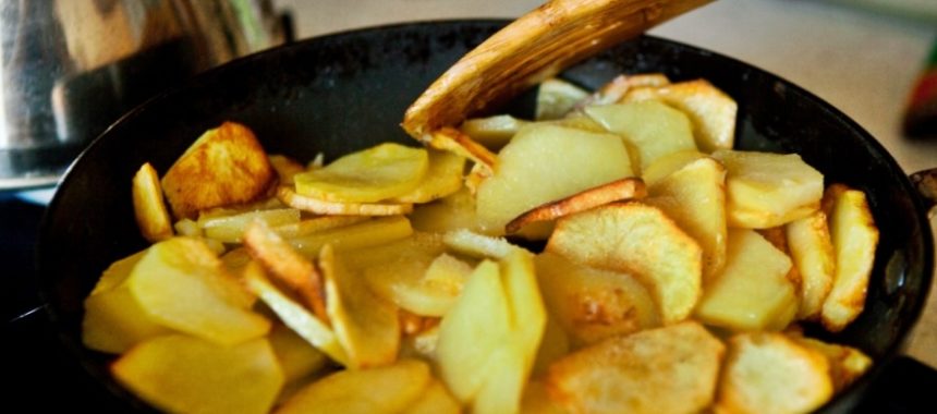 Картофель жареный кружочками – пошаговый рецепт