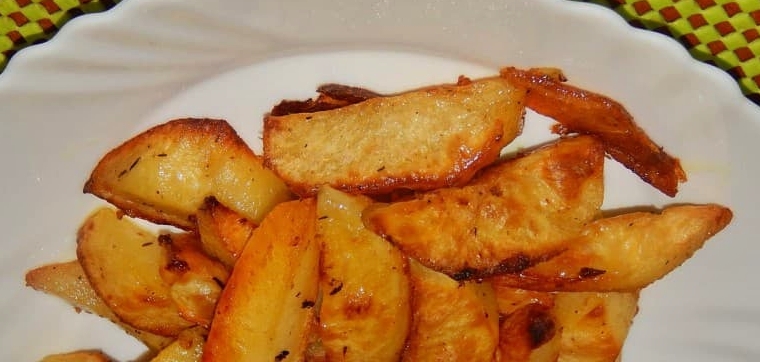 Жареный картофель дольками – пошаговый рецепт